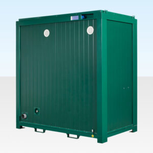 1+1 Double Mains Toilet 8Ft x 5Ft (Green) - R-H Container Service