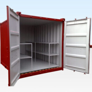 10Ft X 8Ft Flat Floor Bunded Store - R-H Container Service