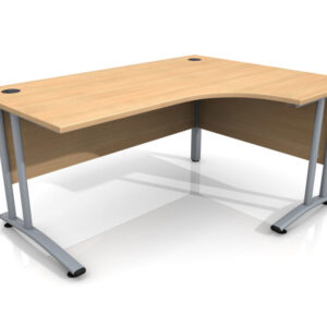 1600m Site Office Right Hand Curved Desk - R-H Container Service