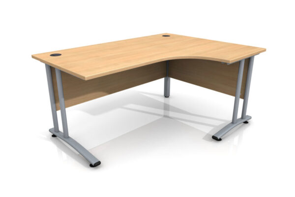 1600m Site Office Right Hand Curved Desk - R-H Container Service
