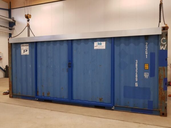 20ft Hi Cube Container (9′ 6″ high) suitable for IBC storage Sliding Door - R-H Container Service
