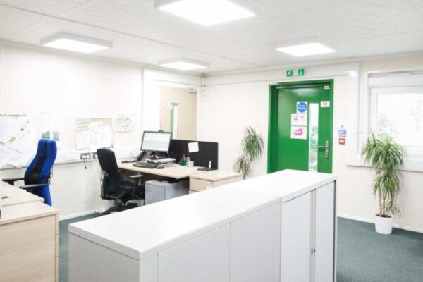 (3 Bay) Compliant Modular Building - R-H Container Service
