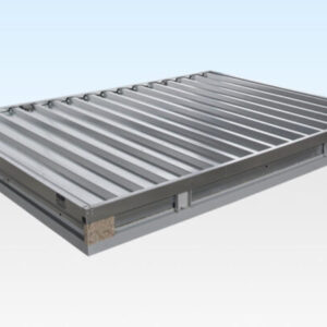 3M X 2.1M Flat Pack Storage Container – Galvanised - R-H Container Service