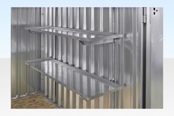 3m x 2.1m Flat Pack Storage Container – Galvanised - R-H Container Service
