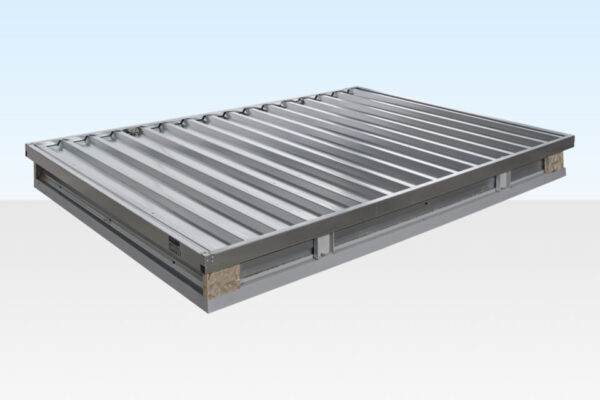 3m x 2.1m Flat Pack Storage Container – Galvanised - R-H Container Service