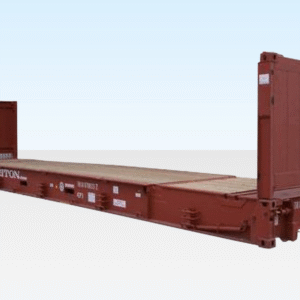 40Ft X 8Ft Used Flat Rack Shipping Container - R-H Container Service