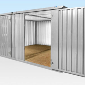 4M X 4.2M Side Linked Flat Pack Container Bundle (Galvanised) - R-H Container Service