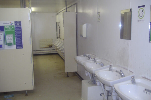 5+1 Steel Toilet Cabin 24Ft x 9Ft - R-H Container Service