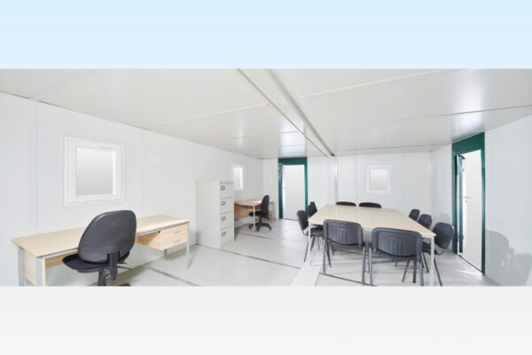 6.5M X 4.6M Side Linked Flat Pack Container Office - R-H Container Service