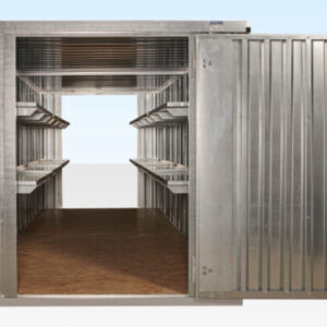 6M X 2.1M End Linked Flat Packed Container Bundle (Galvanised) - R-H Container Service