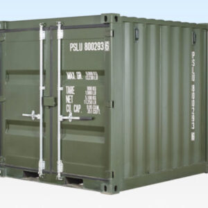8Ft One Trip Shipping Container (Green) - R-H Container Service