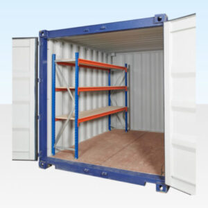 Adjustable, Heavy Duty Three Tier Container Racking (Single Bay) - R-H Container Service