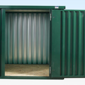(Powder Coated) Flat Packed Metal Storage Container - R-H Container Service