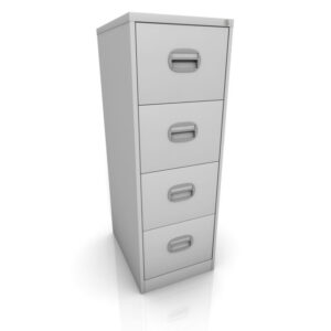 Site Office 4 Drawer Metal Filing Cabinet - R-H Container Service