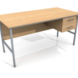 Site Office Single Pedestal Desk (1500m) - R-H Container Service